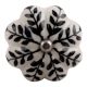 Black Leaf Ceramic Wine Stopper (Pack Of One Piece)